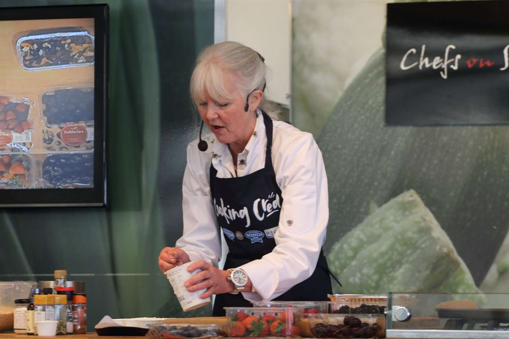 Cookery Demonstrations by Chef Catriona Frankitti took place throughout the day. Picture: David Porter
