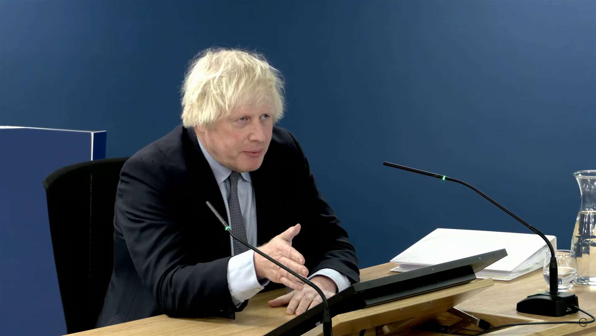 Former prime minister Boris Johnson appeared before the UK Covid-19 Inquiry (UK Covid-19 Inquiry/PA)