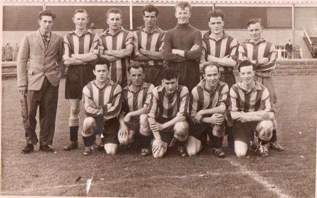 The Buckie Rovers squad back in 1957.