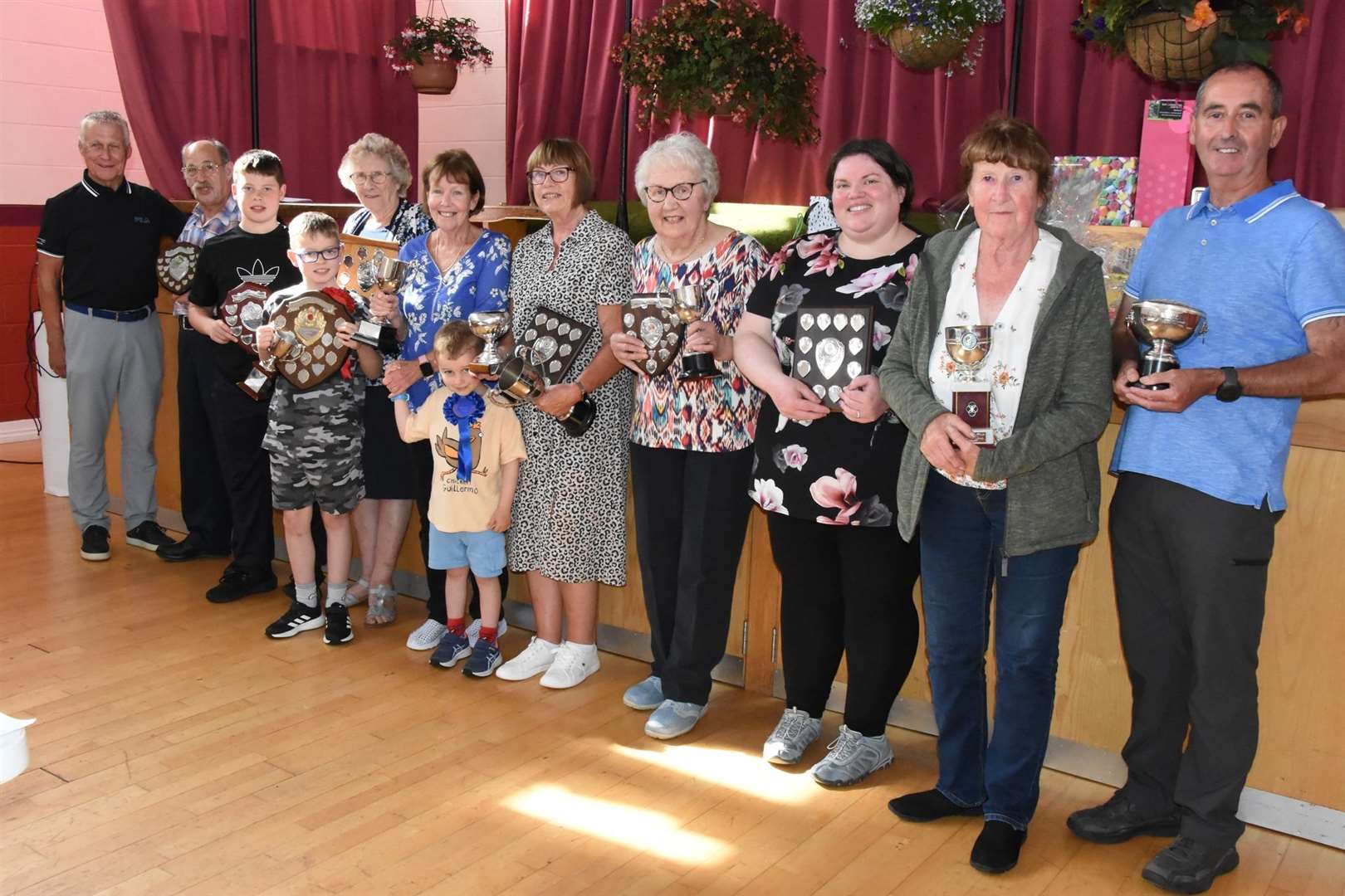 This year's prize winners at Cruden Bay Flower Show