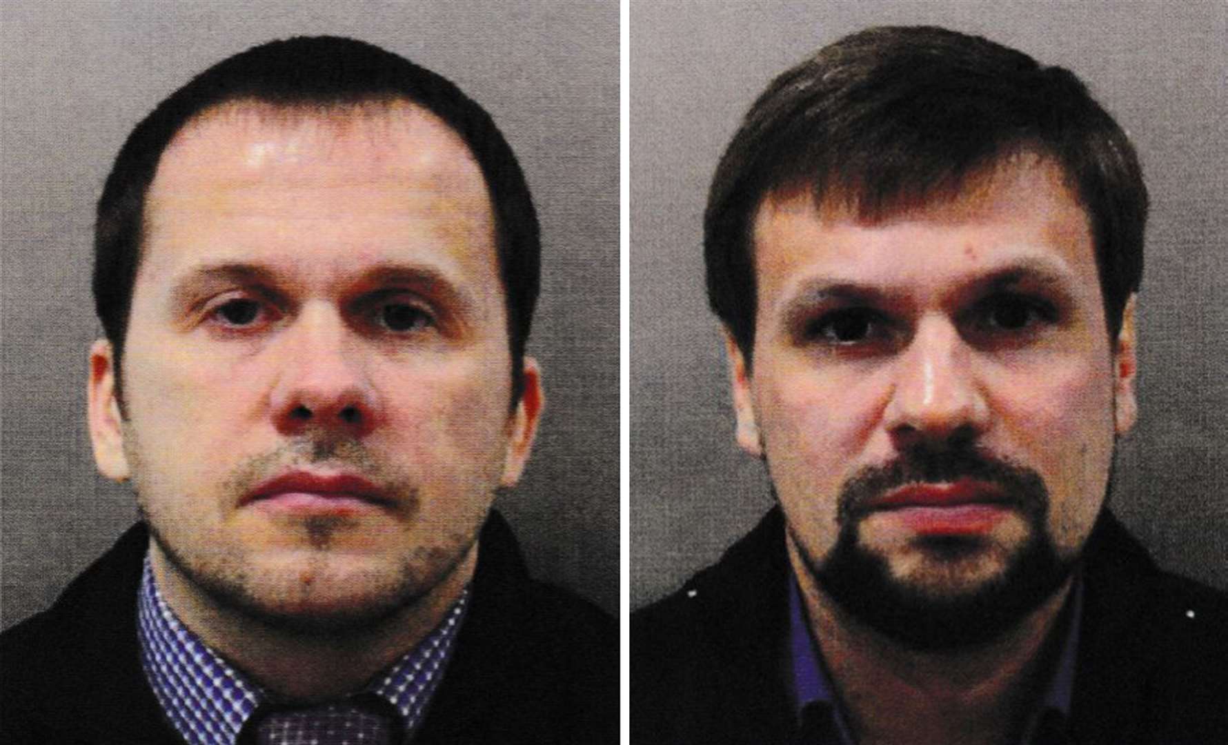 Alexander Petrov, left, and Ruslan Boshirov were alleged to have carried out the Salisbury poisonings (Metropolitan Police/PA)