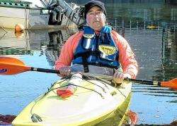 Canoiest Nick Smith, who was left in shock after his ordeal with a jet-skier