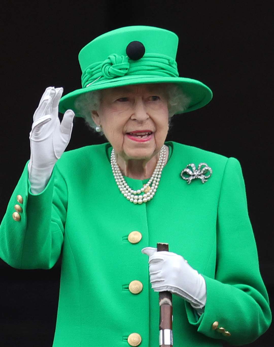 The Queen on the Buckingham Palace balcony (Chris Jackson/PA)