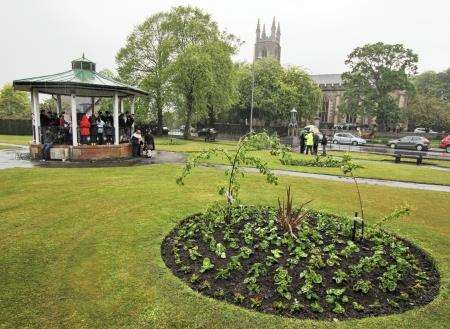Bloomin' lovely. The bandstand garden in Keith. (Photo by Ian Rennie).