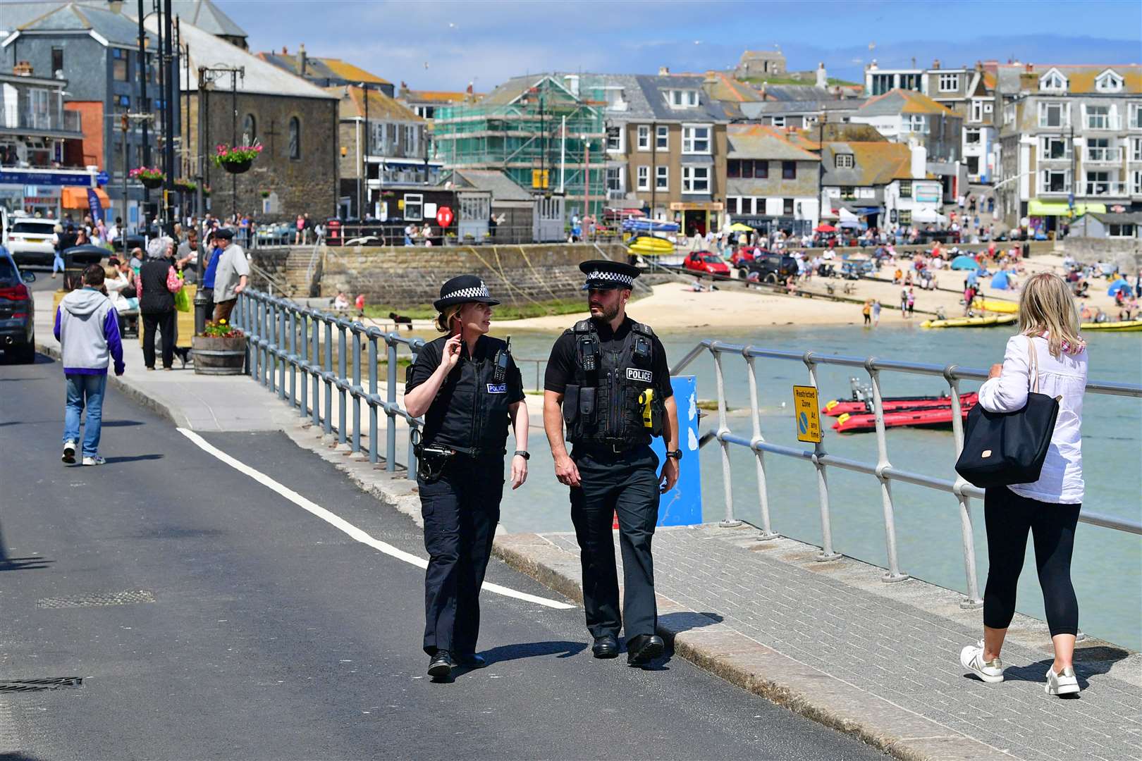 The seafront in St Ives (Ben Birchall/PA)