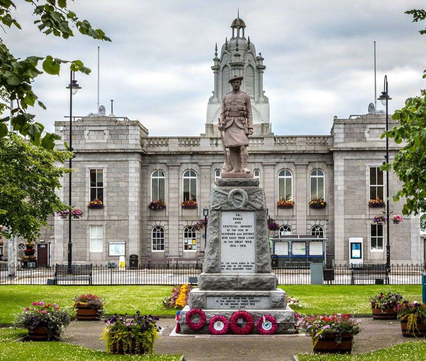 The event takes place in Inverurie Town Hall
