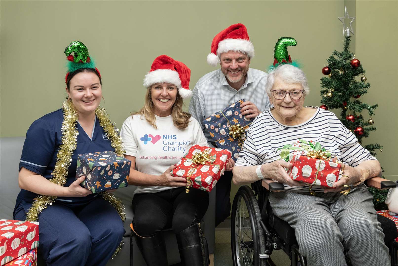 The NHS Grampian Charity has funded gifts for people who will be in hospital over Christmas.