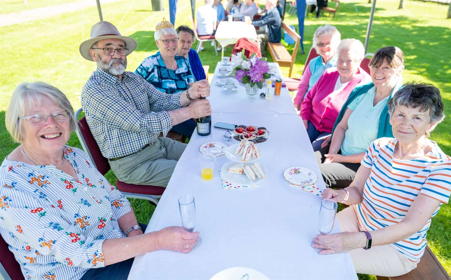 Enjoying the Queens jubilee picnic in Rhynie. Picture: Michael Traill.