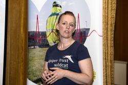 Keri Fickling at the launch of the Sandpiper Wildcat Trust cardiac project. Photo: Derek Ironside