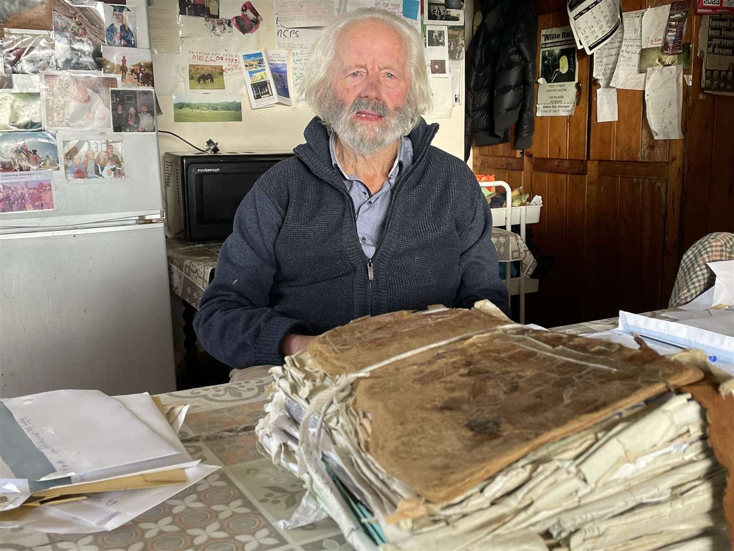 Willie Daly has a leather-bound matchmaking book, stuffed full with letters from people seeking a partner (Rebecca Black/PA)