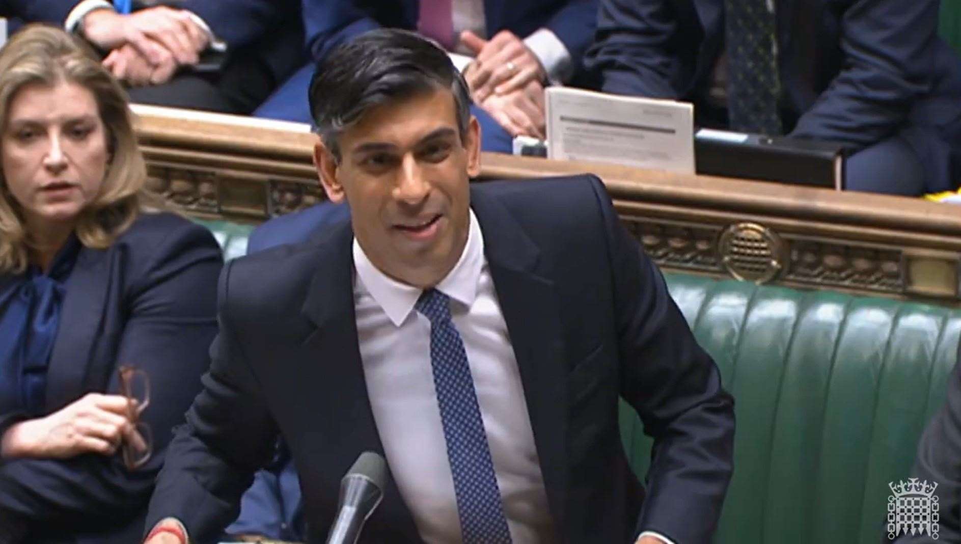 Prime Minister Rishi Sunak speaks during Prime Minister’s Questions (House of Commons/PA)