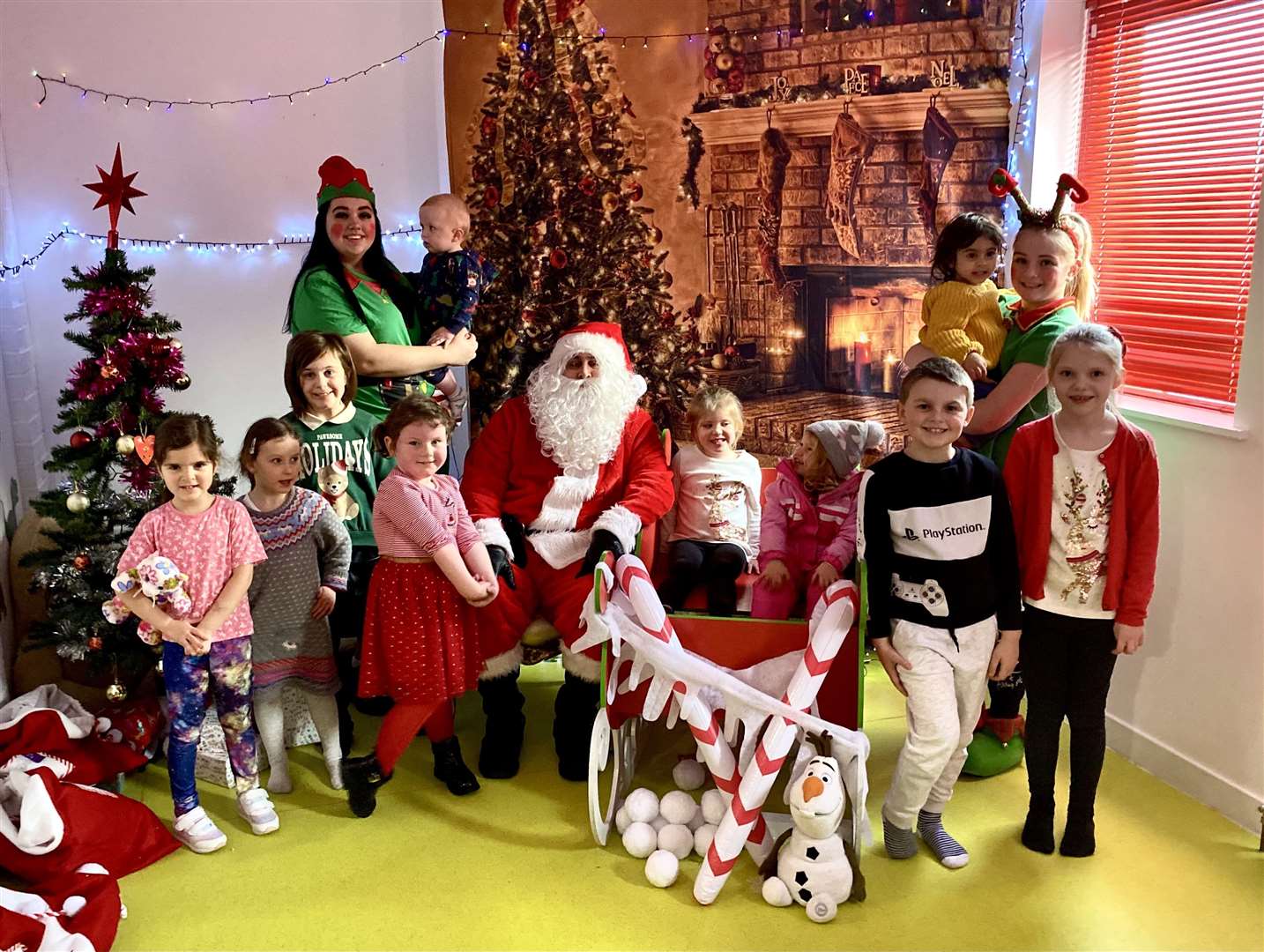 Santa visited Mitchell's House Of Fun. Picture: Phil Harman