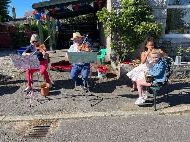Cuninghill Road party in Inverurie. Picture: Stella Angus