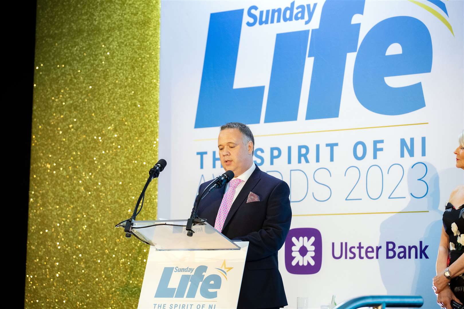 PSNI DCI John Caldwell speaks after winning the Special Recognition Award at the Sunday Life Spirit of Northern Ireland awards (Kevin Scott/Sunday Life/PA)