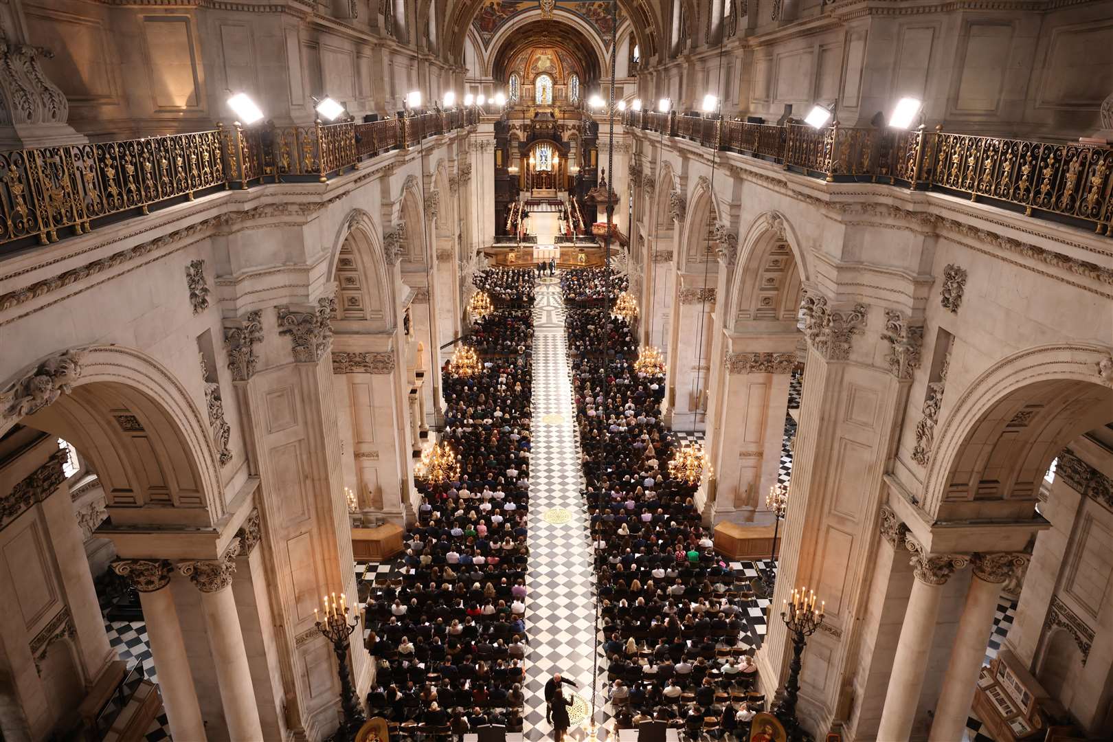The Service of Prayer and Reflection was held on Friday night at St Paul’s Cathedral in London (Ian Vogler/Daily Mirror/PA)