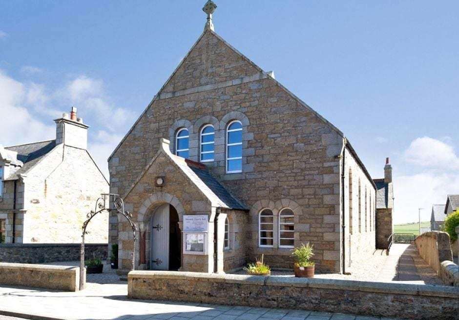 The Church Hall in Aberchirder which will pass into the possesion of the local scout group.