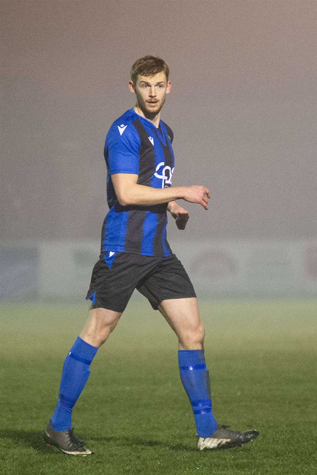 Andy Hunter first turned out for Huntly in the recent Highland League match at Lossiemouth, scoring in a 4-1 Huntly win. Picture: Daniel Forsyth..