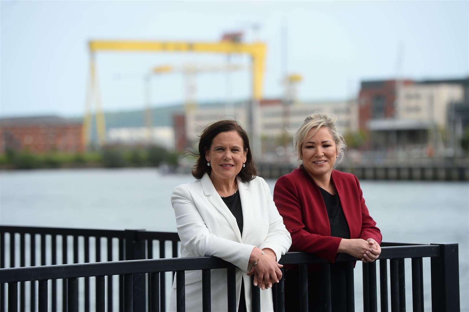 Sinn Fein President Mary Lou McDonald (left) and Sinn Fein Deputy Leader Michelle O’Neill (Mark Marlow/PA)