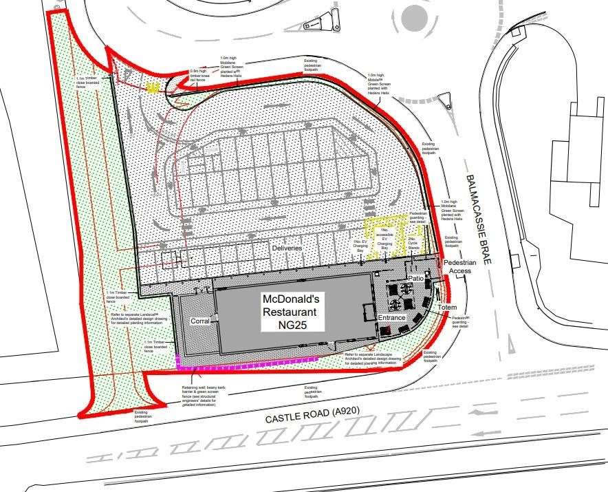 The new application has revised the site plan, relocated the main building and doubled the parking allocation.