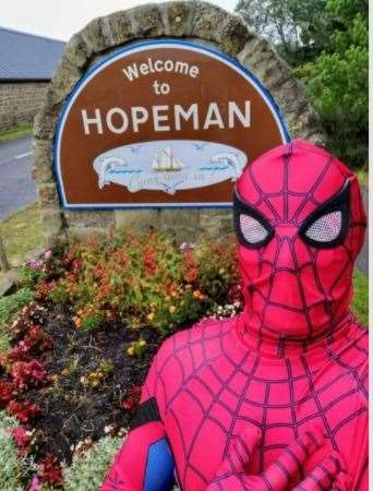 Spider-Man in Hopeman.