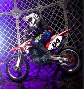 Police are searching for a motorbike taken from a circus visiting Linzee Gordon Park.