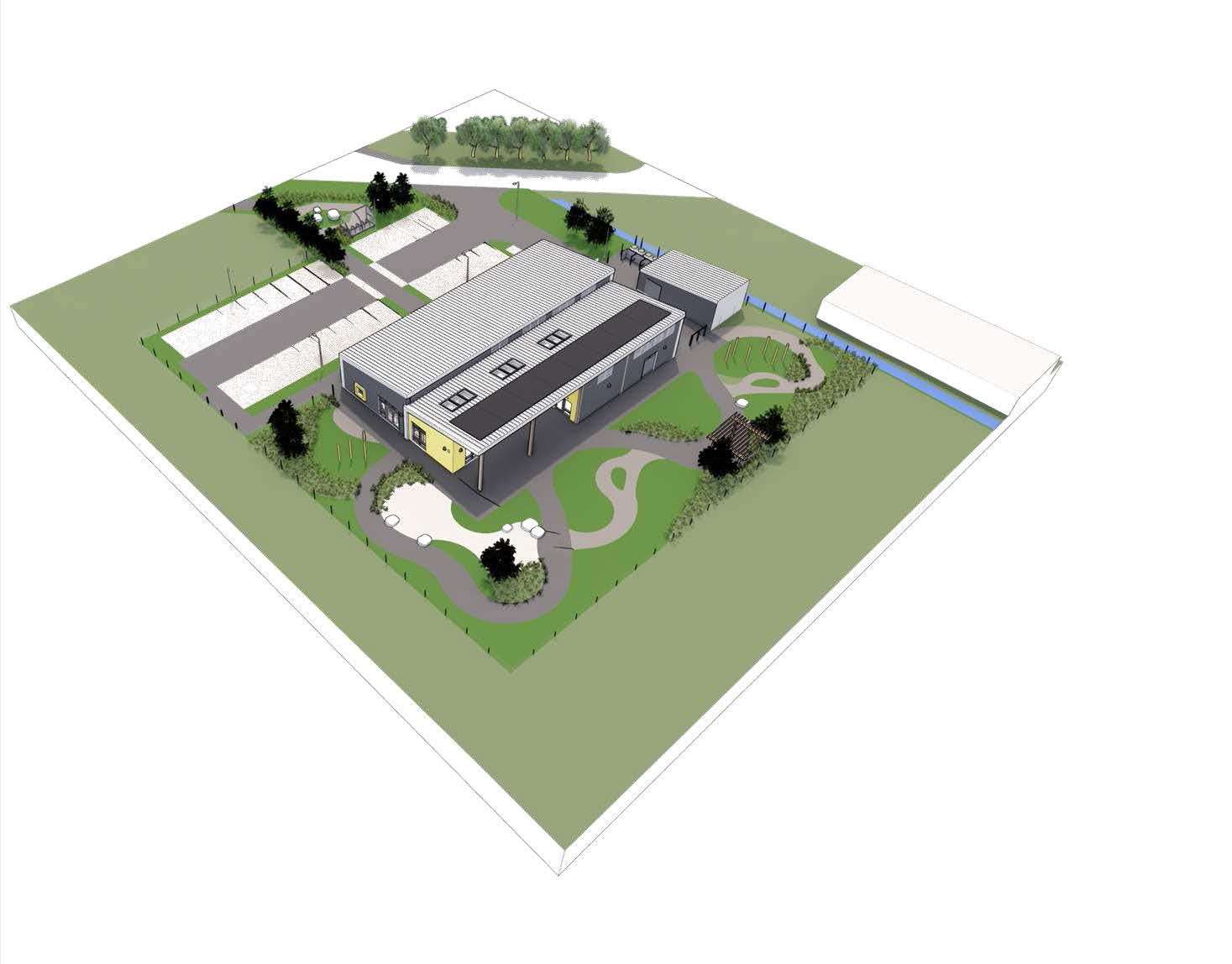 Architectural images show how the new Insch Nursery site would look.