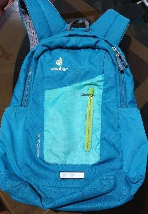 The rucksack Mrs Monkman is believed to have had with her (Police Scotland/PA)