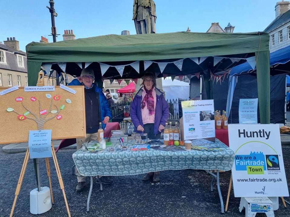 Huntly Ethical Trade Initiative will have a stall at the town farmer's market on Saturday, March 4.
