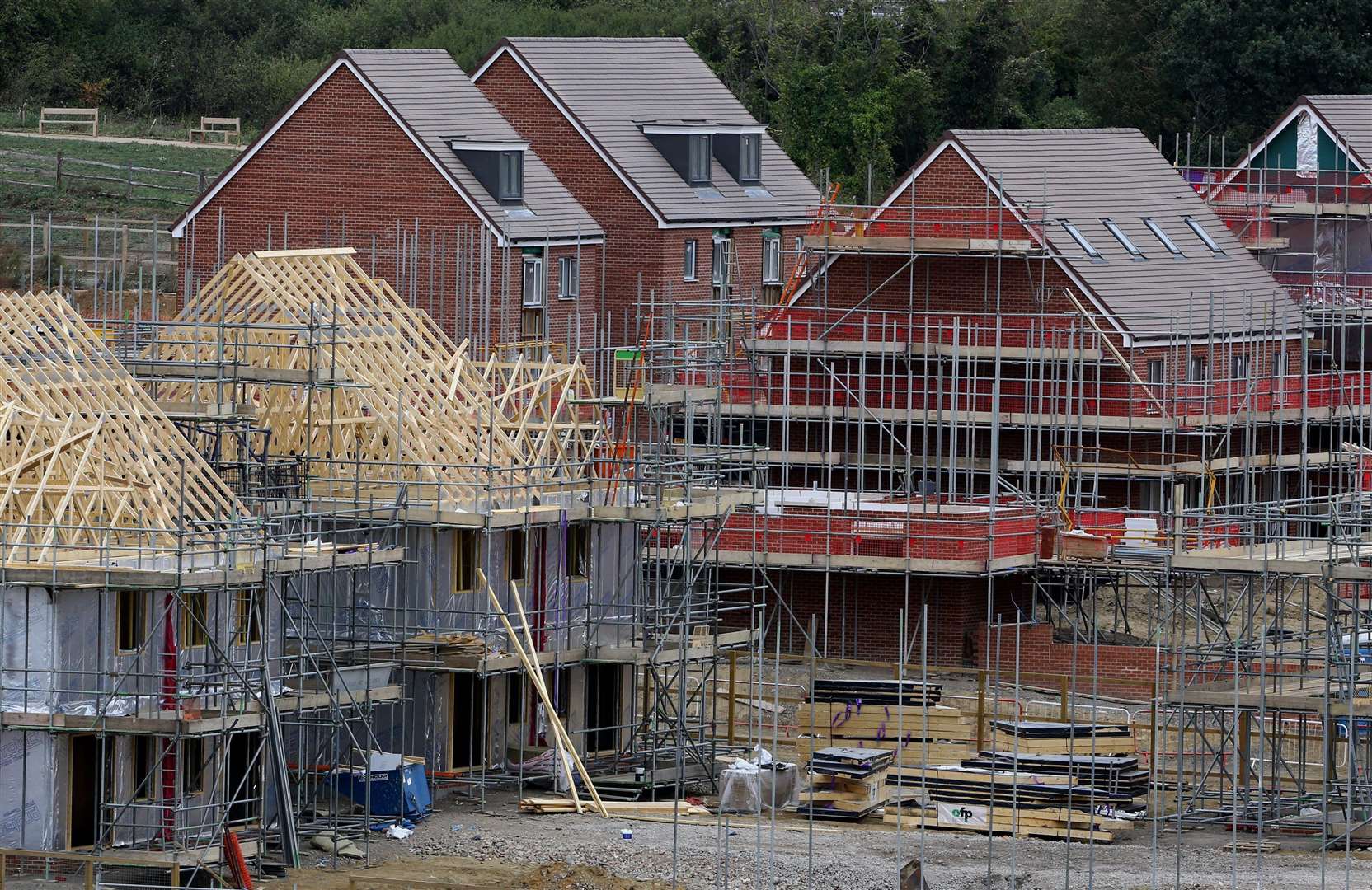 The Labour leader has made housing a key campaign pledge (Gareth Fuller/PA)