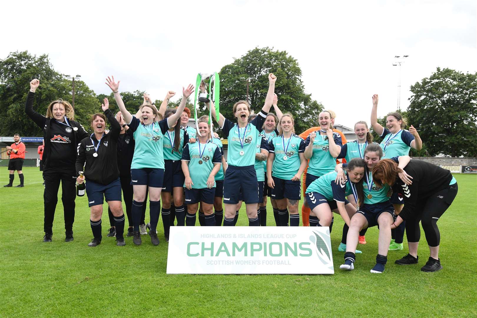 Buckie Ladies' historic Highlands and Islands League Cup triumph has been hailed by the Scottish Parliament. Picture: Daniel Forsyth