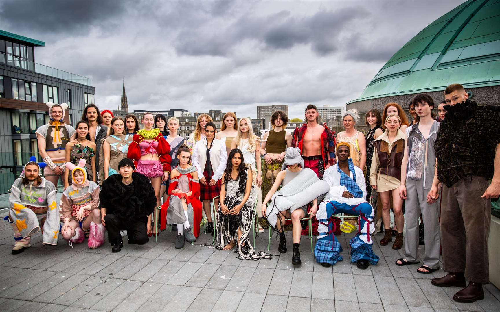 RGU Fashion and Textiles students held their first fashion show at Aberdeen Art Gallery since the |Covid pandemic. Picture: Martin Parker, Gatehouse Design & Print Consultancy
