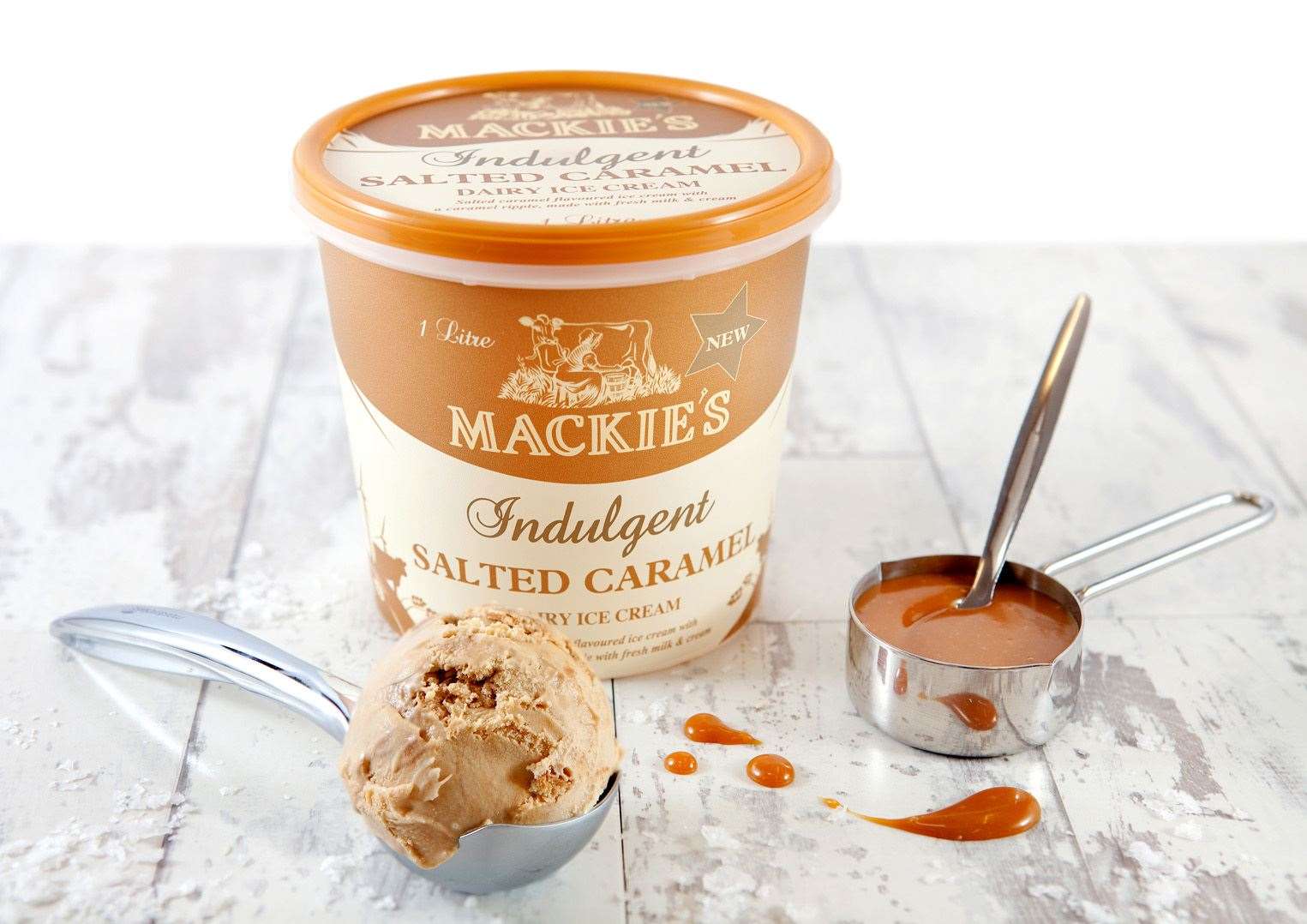 The salted caramel ice cream produced by Mackie's of Scotland won in the Great Taste Awards.