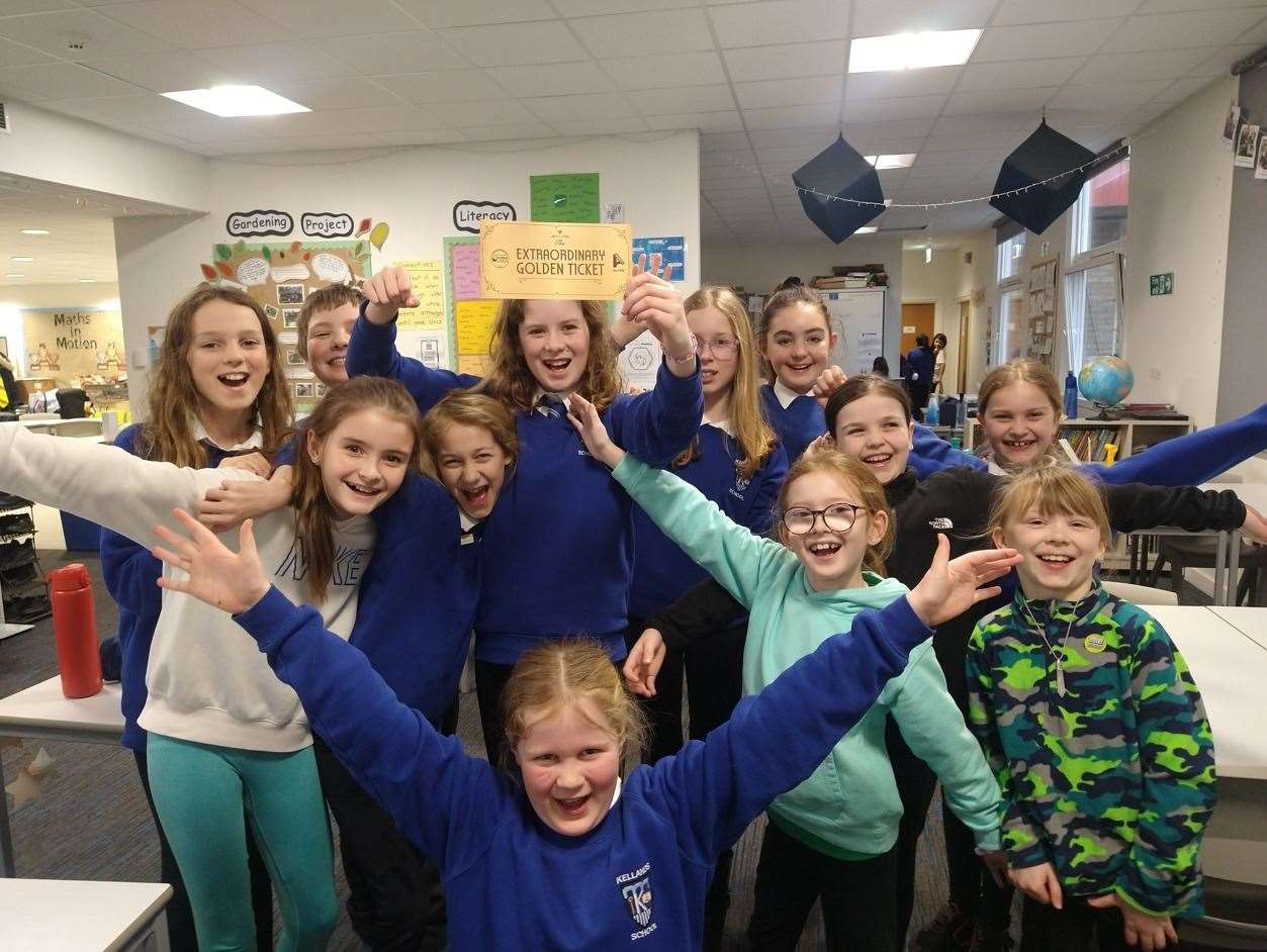 Kellands Pupils dscovered the golden ticket in their potatoes