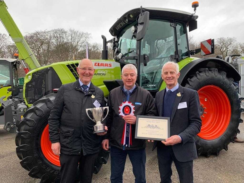 Pictured receiving the awards is Graham Gammie of Sellars and Rachel Gray of Gray Feed Services with RNAS Honorary Vice President Gordon Murray & Immediate Past President Billy Stewart who had the difficult task of judging this year's competition.