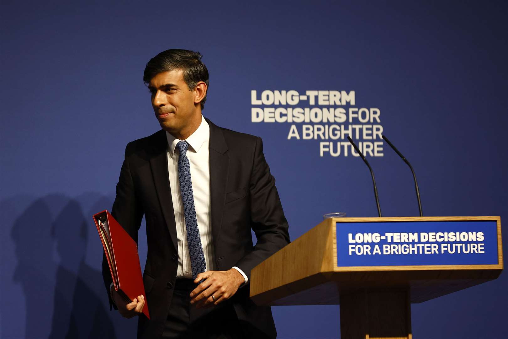 Prime Minister Rishi Sunak faced questions about the situation in Gaza after his speech on AI (Peter Nicholls/PA)