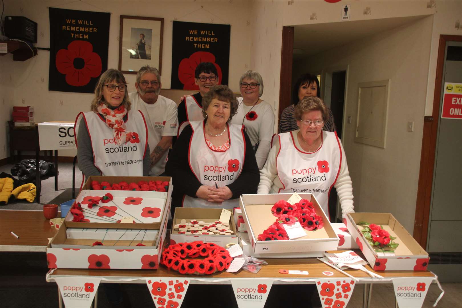 Legion volunteers raised money for Poppy Scotland. Picture: Kirsty Brown