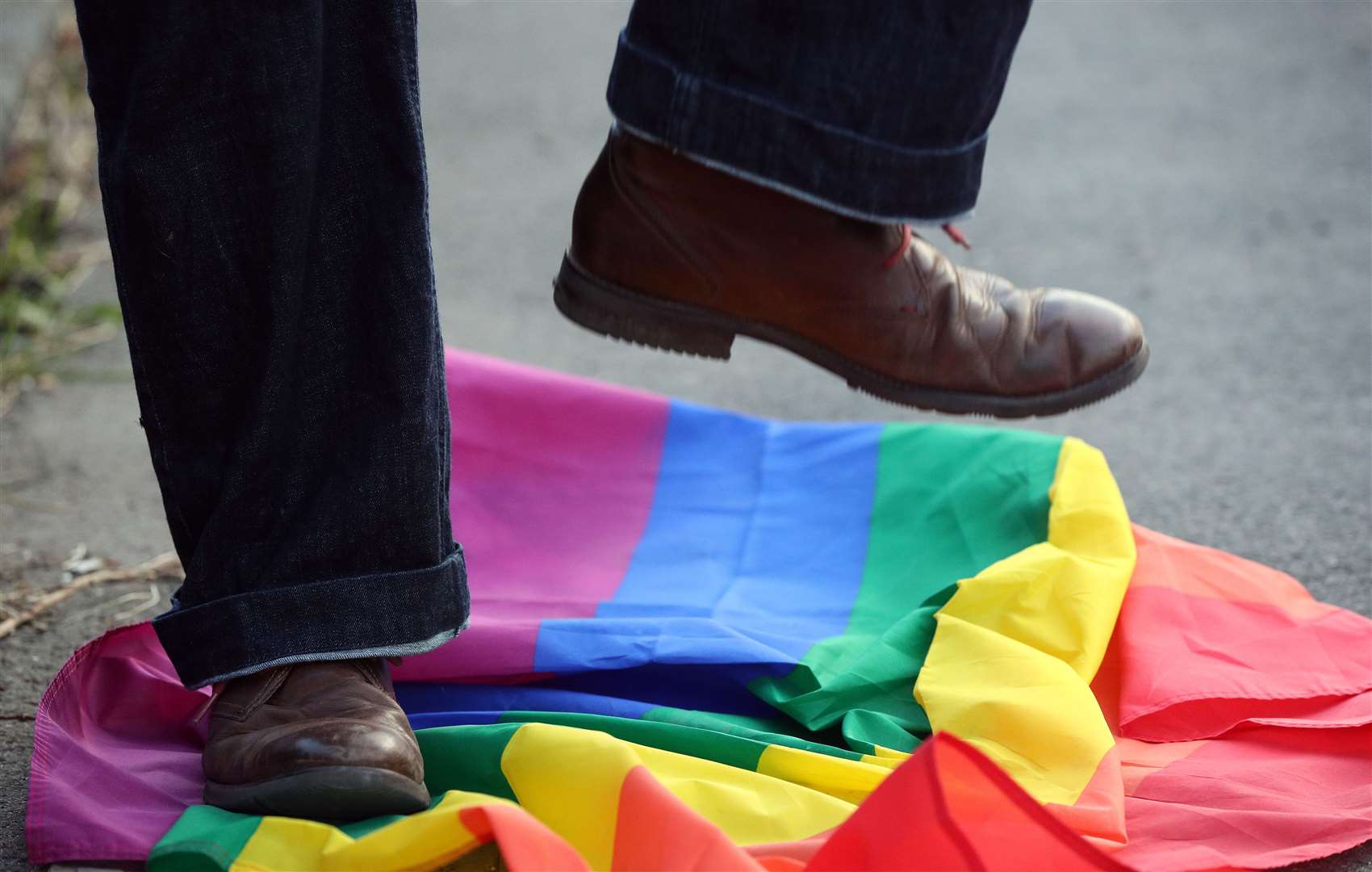 Hate crimes over sexual orientation also rose (Jonathan Brady/PA)