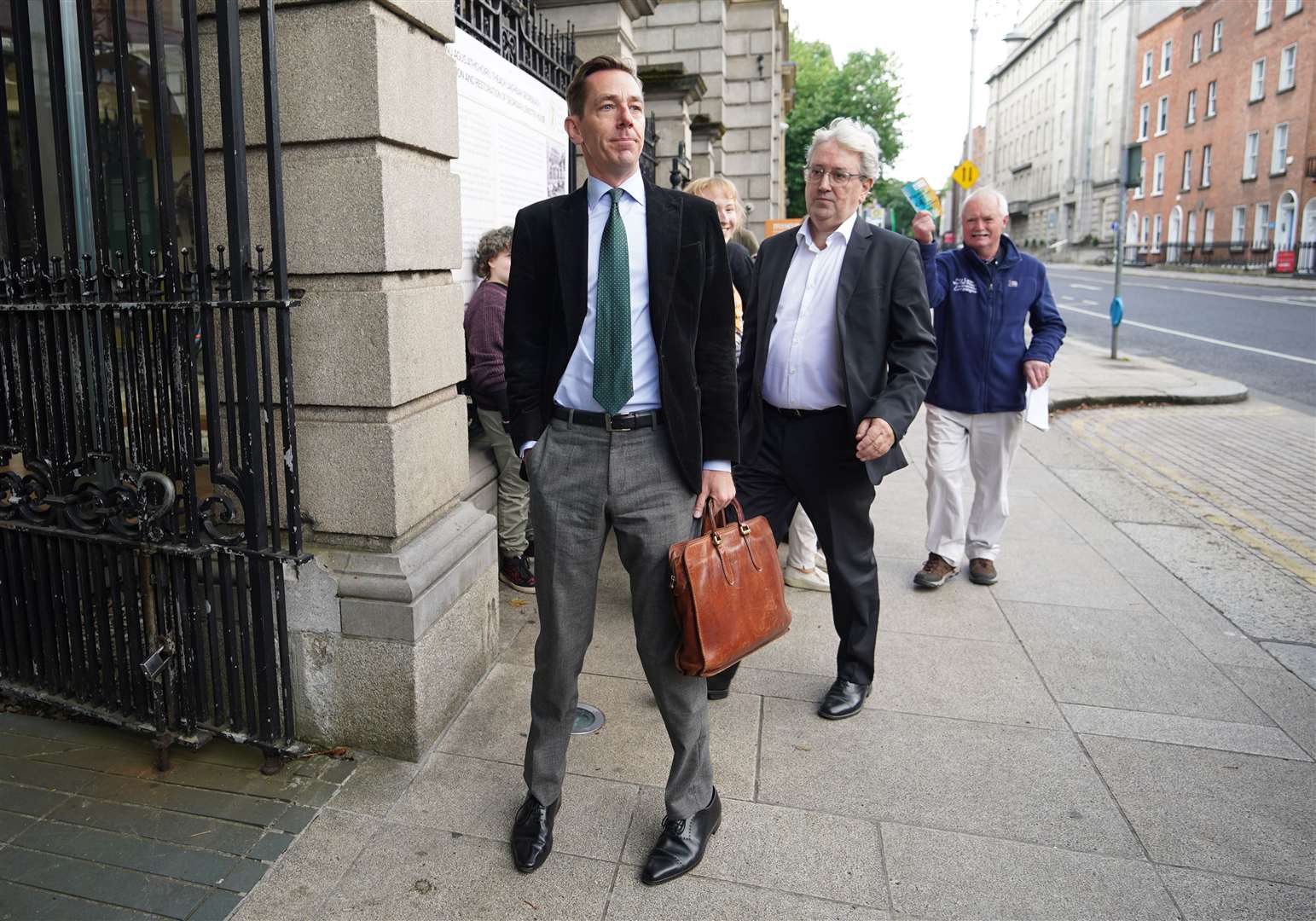 RTE presenter Ryan Tubridy arrives at Leinster House (Niall Carson/PA)