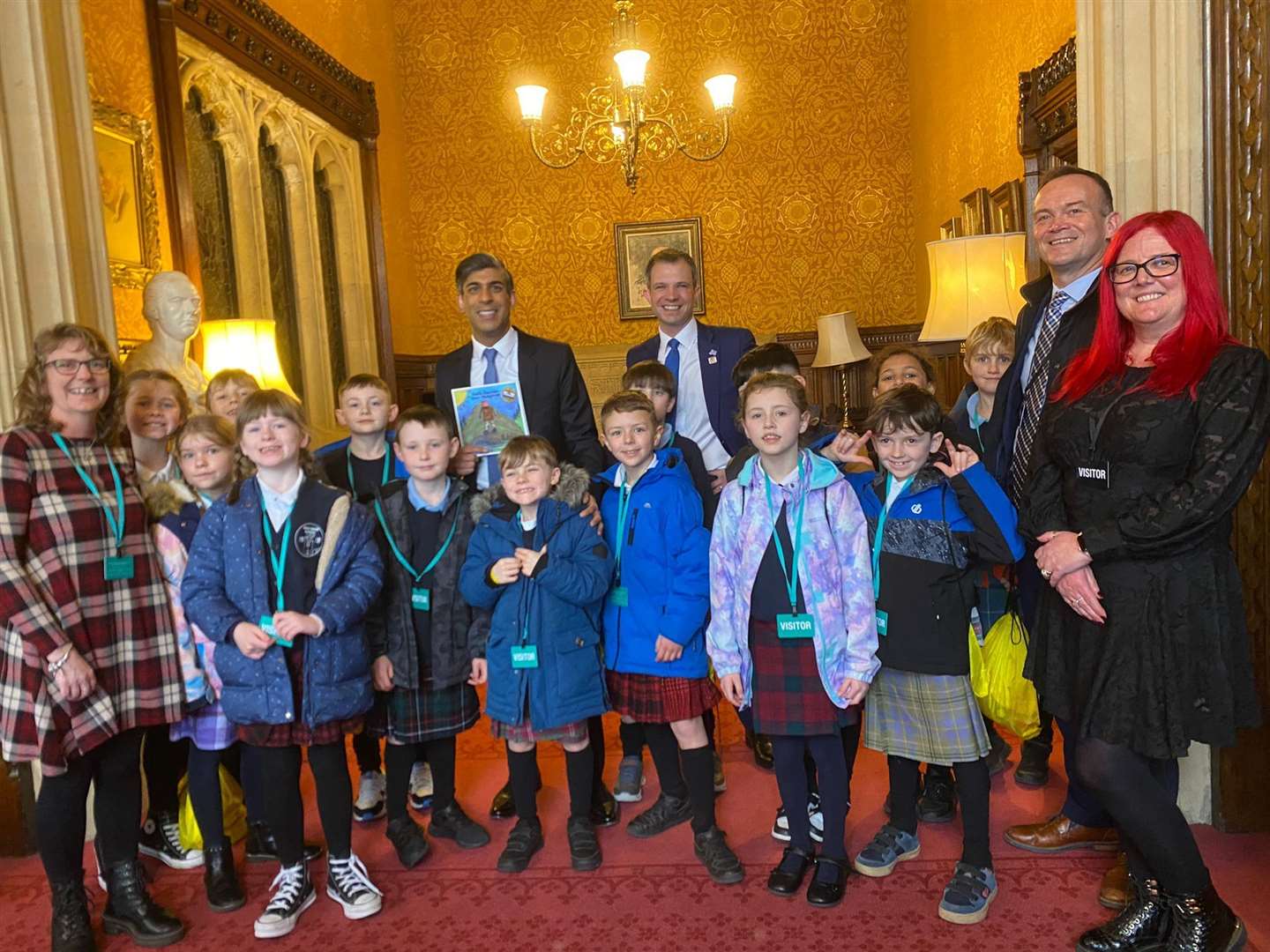 Monymusk Primary were welcomed to Westminster by MP Andrew Bowie and introduced to the Prime Minister.