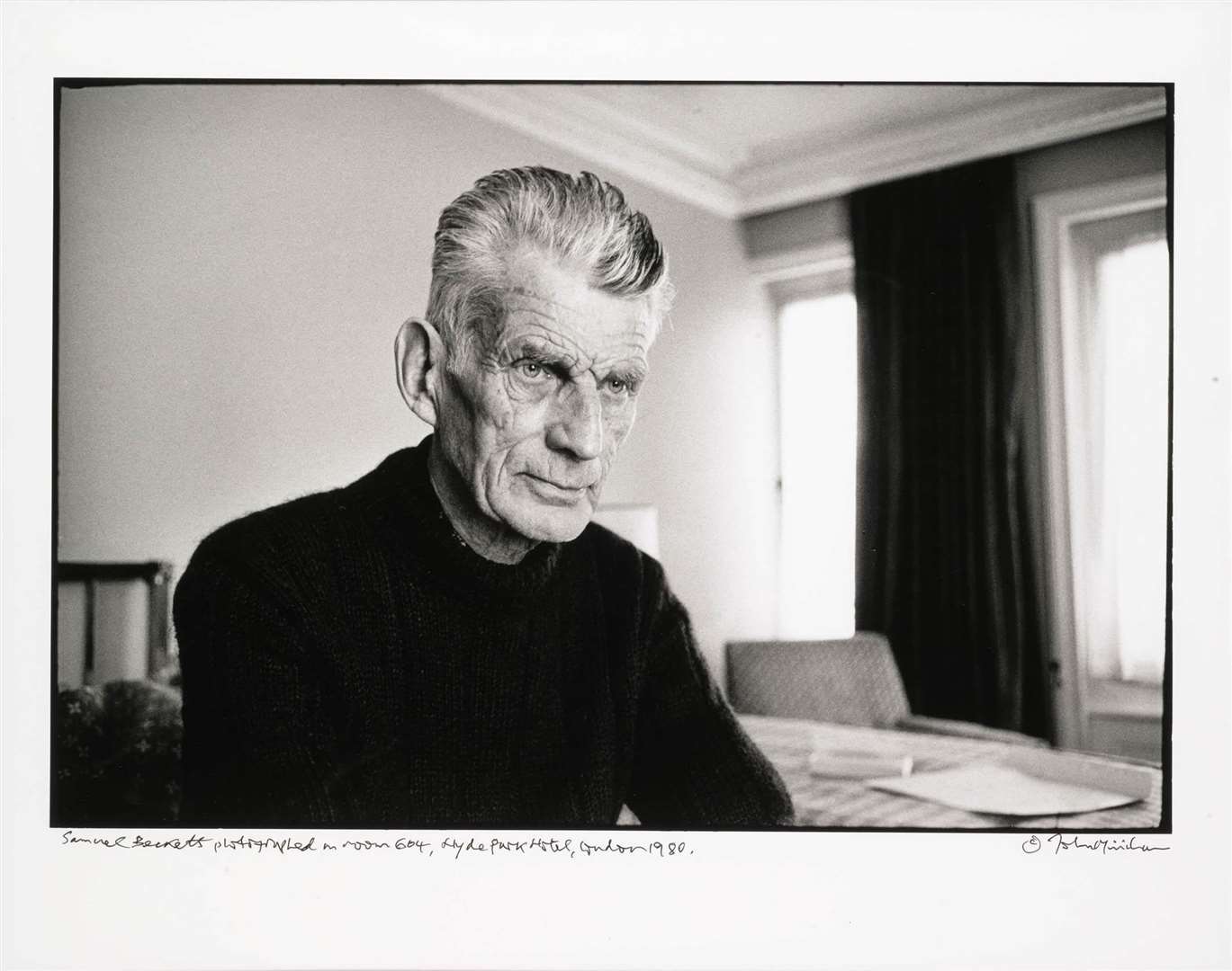 John Minihan’s photograph of playwright Samuel Beckett (Sotheby’s/PA)