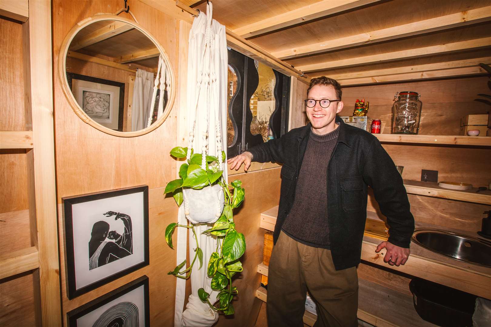 Harrison Marshall moved into the Skip House at the beginning of 2023 (Katie Edwards/Skip House/PA)
