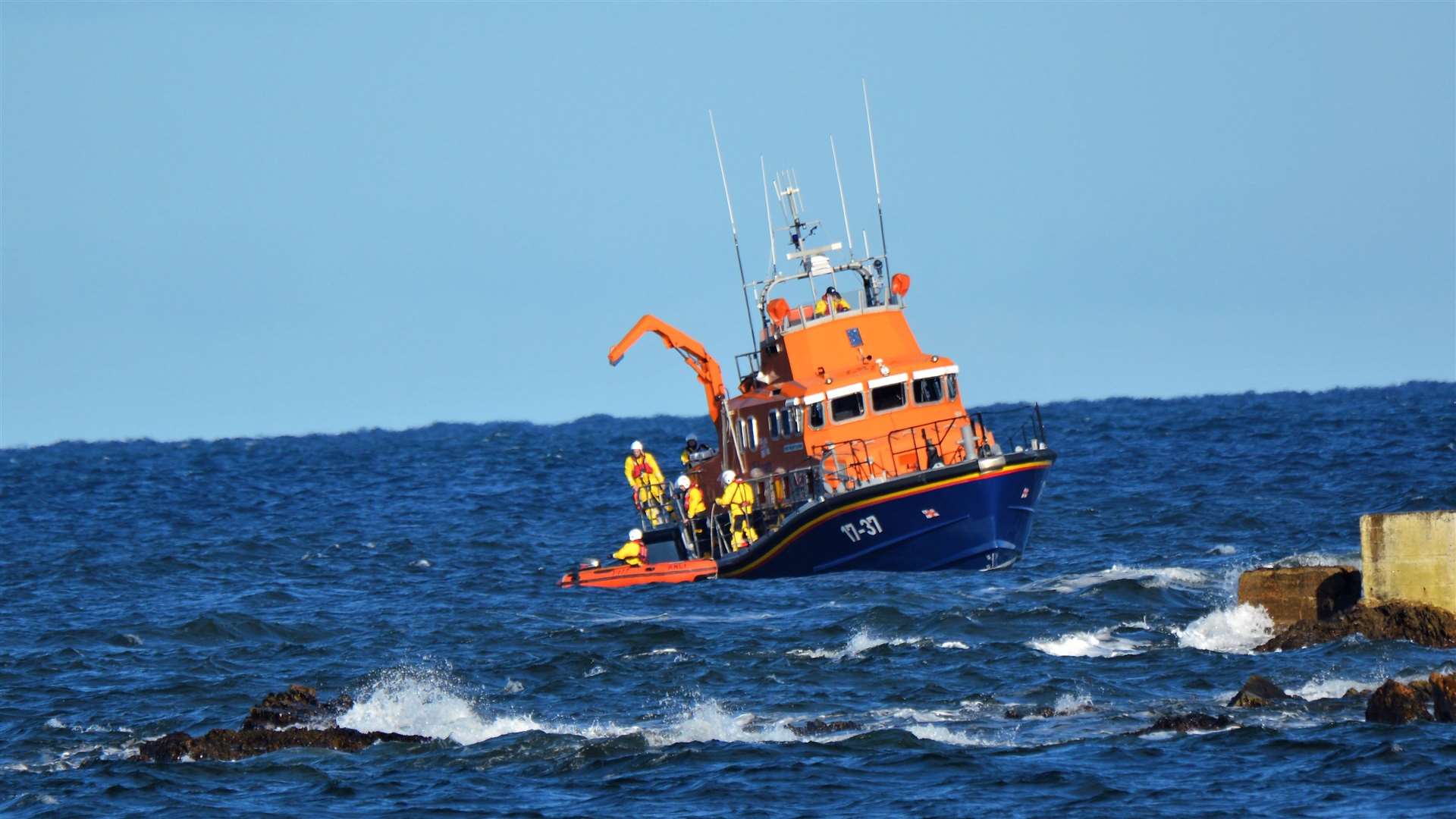 The RNLI team from Buckie were called to help at an incident on Friday afternoon.