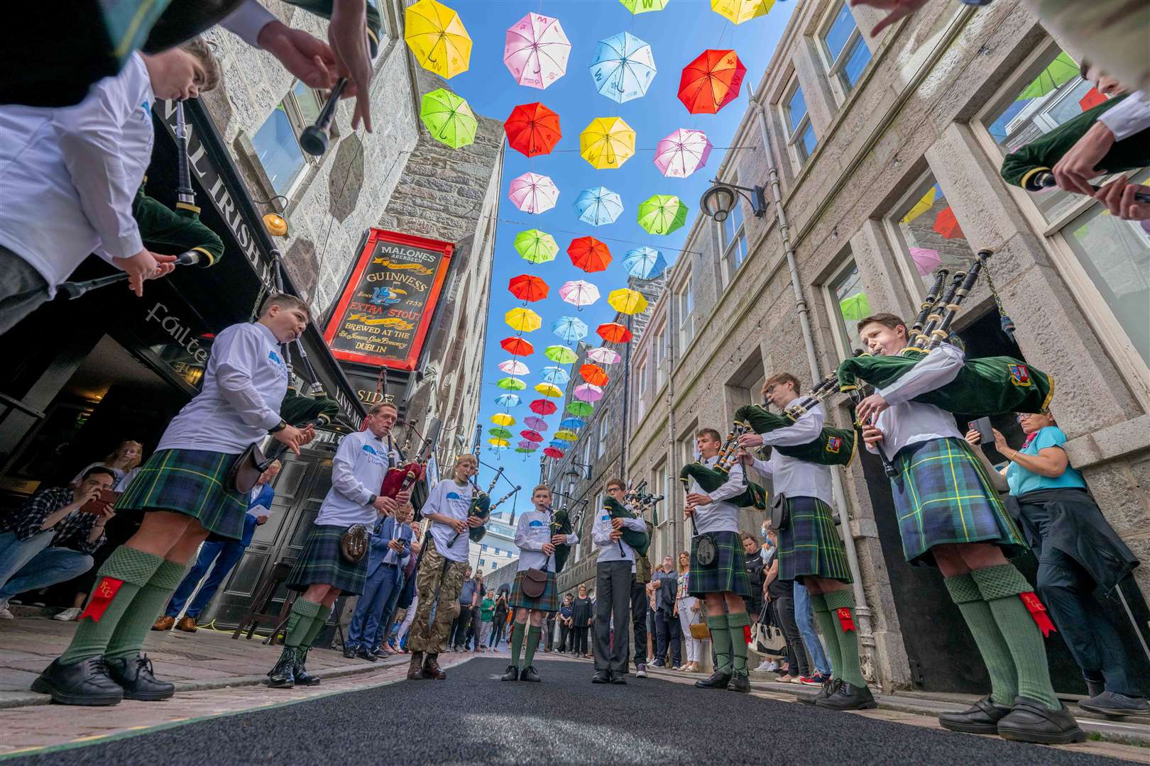 Aberdeen’s Umbrella Project will be launched in a blaze of colour, song and dance on Shiprow on Saturday, May 18.