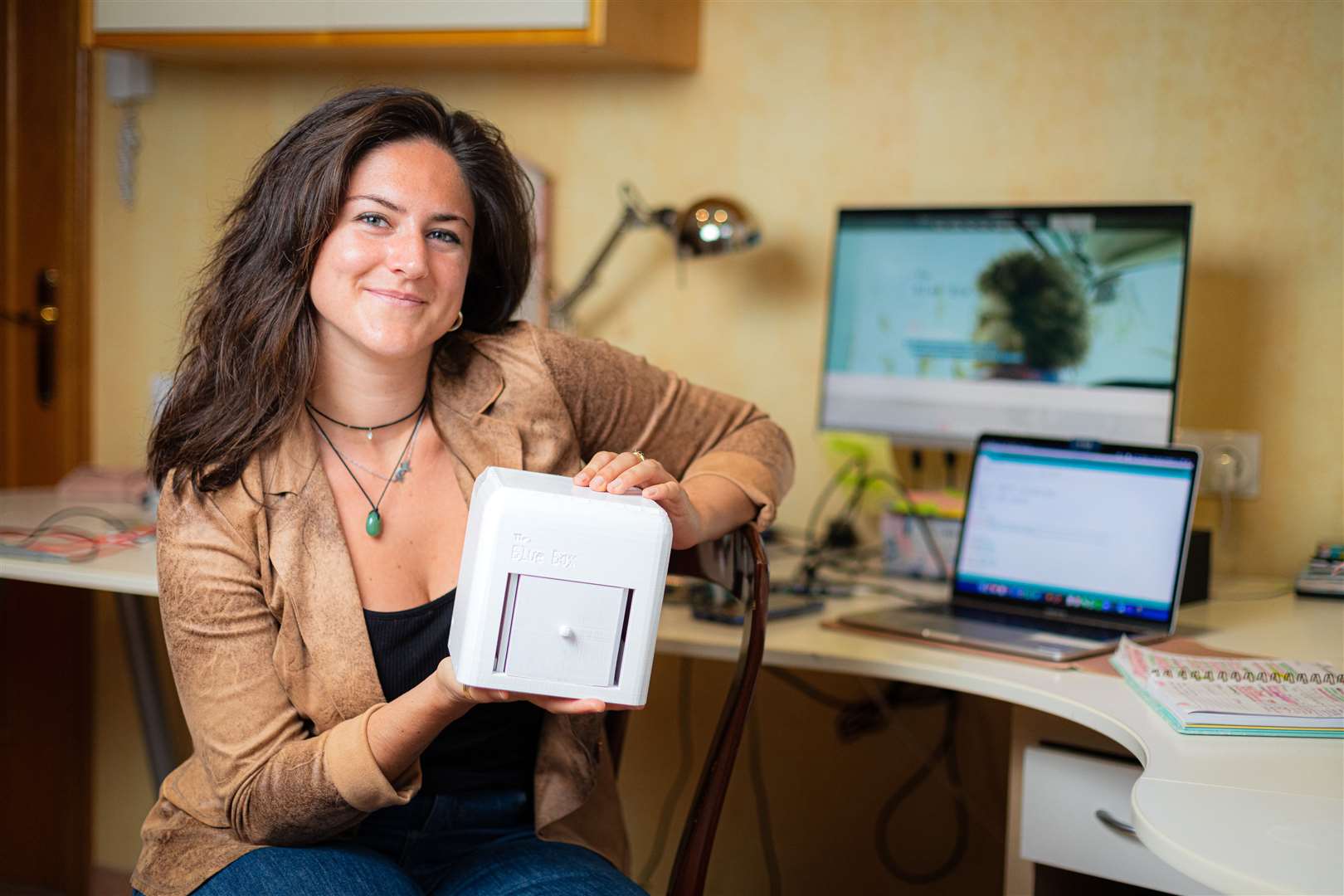 Judit Giro Benet, inventor of The Blue Box, has won the international James Dyson Award 2020 (Dyson/PA)