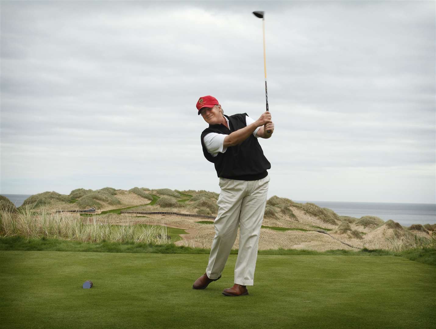 Plans for the creation of a second golf course at Trump International were approved. Picture: David Porter
