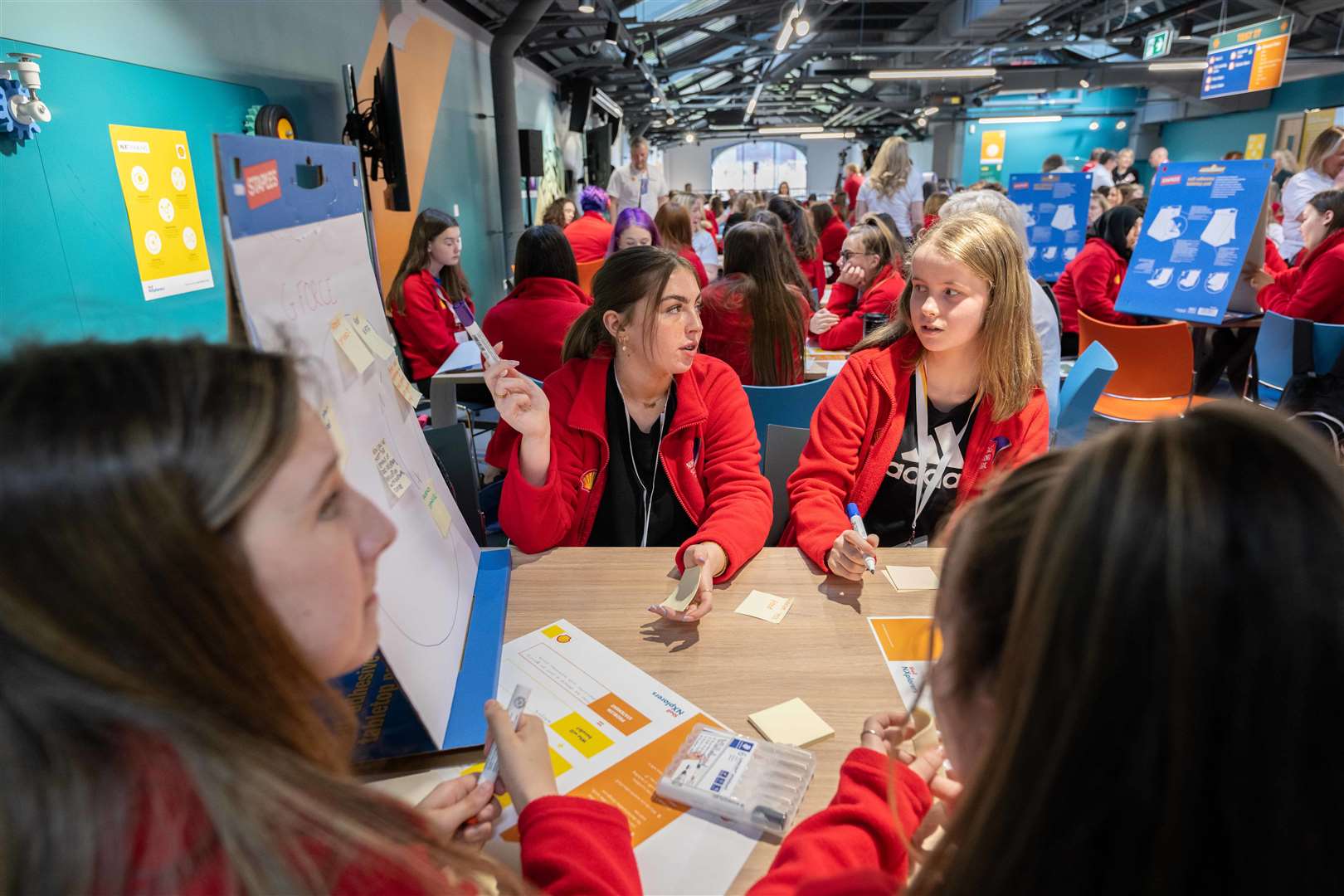 Girls in Energy participants working together to solve challenges...Picture: Jonathan Addie/Michal Wachucik/Abermedia.